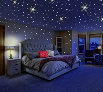 Glow in The Dark Stars for Ceiling or Wall Stickers – Glowing Wall Decals Stickers Room De