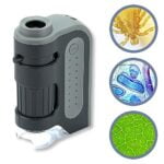 Carson MicroBrite Plus 60x-120x LED Lighted Pocket Microscope, Portable Handheld Microscop - Image 2