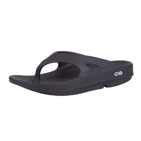 OOFOS OOriginal Sandal, Black - Men s Size 6, Women s Size 8 - Lightweight Recovery Footwe
