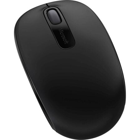 Microsoft Wireless Mobile Mouse 1850 for Business, Black. Comfortable Ergonomic Design, Wi