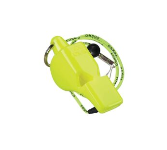 Original Fox 40 Mini Whistle with Lanyard, Neon Yellow