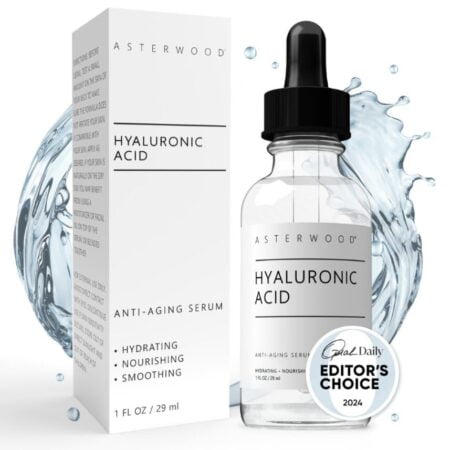 Asterwood Pure Hyaluronic Acid Serum for Face - Plumping, Anti-Aging & Hydrating - Fragran
