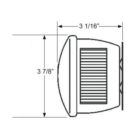 Blazer B55UW 3-7/8" Round Stop / Tail / Turn Light , Red - Image 3