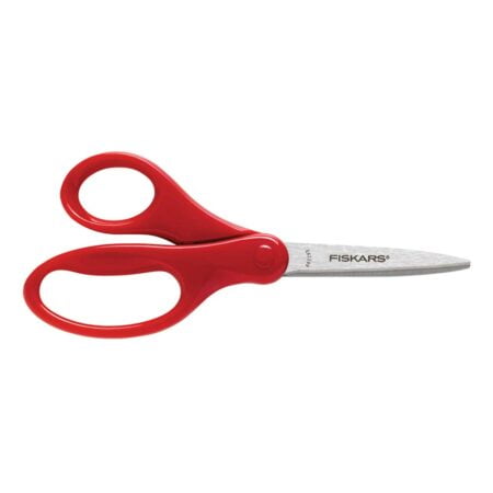 Fiskars 194580-1017 Back to School Supplies Student Kids Scissors, 7 Inch, Red - Image 2