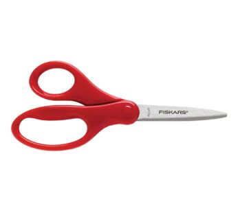 Fiskars 194580-1017 Back to School Supplies Student Kids Scissors, 7 Inch, Red