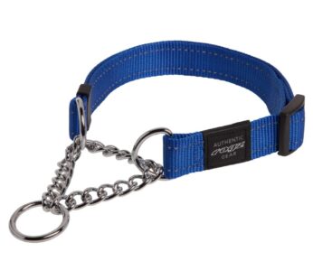 Reflective Nylon Choke Collar; Slip Show Obedience Training Gentle Choker for Extra Large