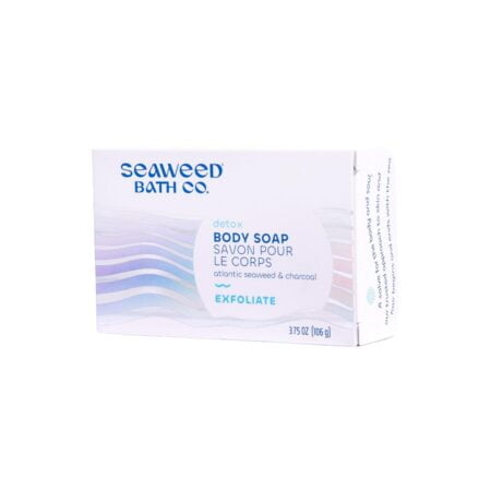Seaweed Bath Co. Exfoliate Detox Body Soap, 3.75 Ounce, Sustainably Harvested Seaweed, Cha