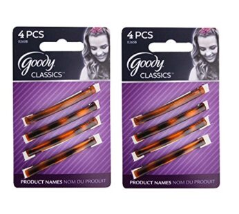 Goody 02658 Classics Stay Tight Hair Barrette Mock Tort (2-Pack), Great for Both Adults an