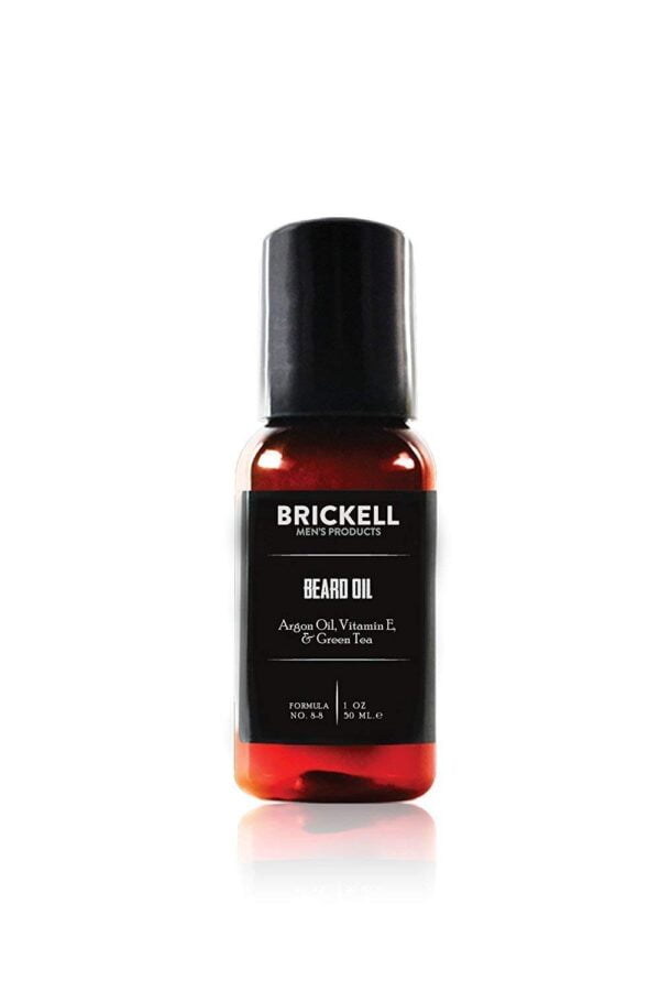 Brickell Men's Beard Oil for Men, Natural and Organic Argan and Jojoba Oil to Strengthen a