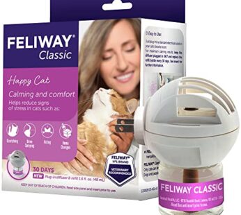 FELIWAY Classic Cat Calming Pheromone Diffuser, 30 Day Starter Kit (48 mL)