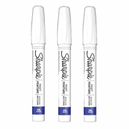 Sharpie, Medium Point, White Ink, Pack of 3 Oilased Paint Marker - Image 2