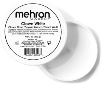 Mehron Makeup Clown White Professional Face Paint Cream Makeup | White Face Paint Makeup f