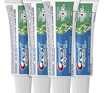 Crest Complete Whitening Scope Minty Toothpaste .85 Oz Travel Size 4 Pack