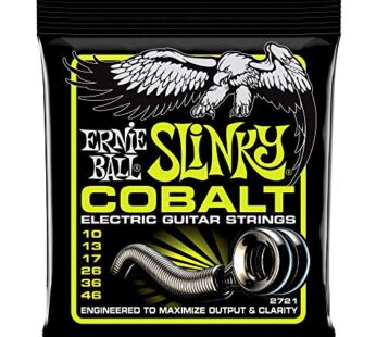 Ernie Ball Regular Slinky Cobalt Electric Guitar Strings – 10-46 Gauge