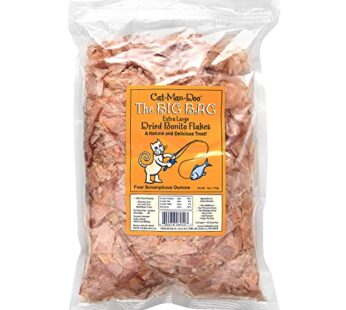 Cat-Man-Doo Extra Large Dried Bonito Flakes Treats for Dogs & Cats – All Natural High Prot