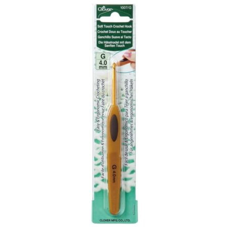 CLOVER Soft Touch Crochet Hook-Size E4 3.5mm