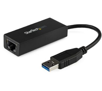 StarTech.com USB to Ethernet Adapter, USB 3.0 to 10/100/1000 Gigabit Ethernet LAN Adapter,