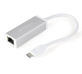 StarTech.com USB-C to Gigabit Ethernet Adapter – Aluminum – Thunderbolt 3 Port Compatible