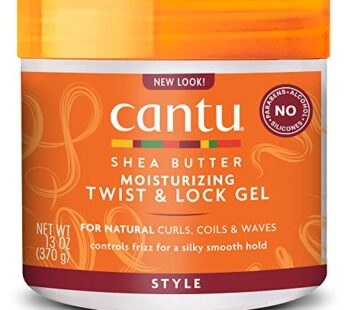 Cantu Moisturizing Twist & Lock Gel with Shea Butter for Natural Hair, 13 oz (Packaging Ma