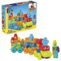 MEGA BLOKS First Builders Toddler Building Blocks Toy Set, ABC Learning Train with 60 Piec