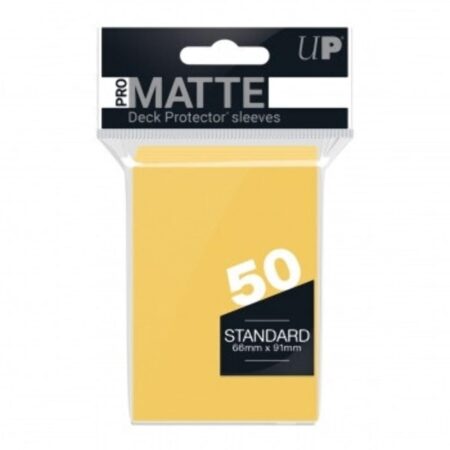 Ultra Pro 50ct Pro-Matte Yellow Standard Deck Protectors