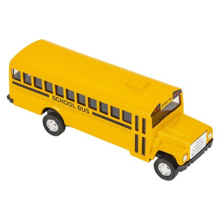 Rhode Island Novelty 5 Inch Die Cast School Bus with Pull-Back Action, 1 Per Order - Image 2