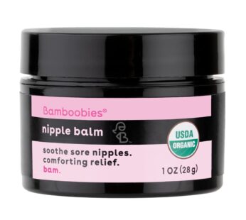 Bamboobies Women’s Nipple Cream, Organic Cream for Soothing Skin, Nipple Balm, 1 oz (Pack