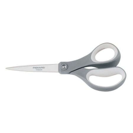 Fiskars Everyday Titanium Adult Scissors 2 Pack, 8 Inch, Gray - Image 2