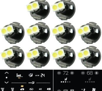britelites Jtech 10x T4 / T4.2 Neo Wedge 2 SMD LED White Car Dashboard Instrument Cluster