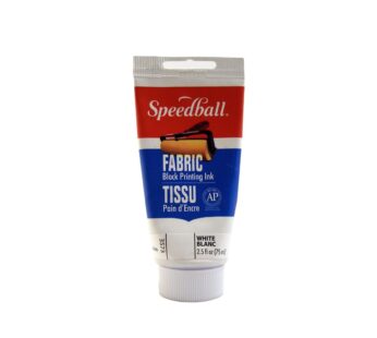 Speedball Fabric Block Printing Ink, 2.5-Ounce, White