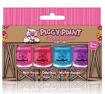 Piggy Paint | 100% Non-Toxic Girls Nail Polish | Safe, Cruelty-free, Vegan, & Low Odor for