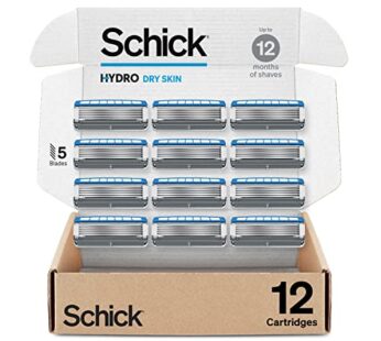 Schick Hydro Dry Skin Razor Refills, 12ct | Razor Blades Refills, Razor Blades for Men, Sh