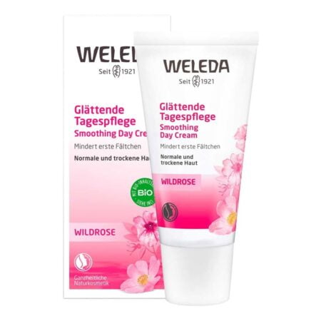 Weleda Renewing Day Face Cream, 1 Fluid Ounce, Plant Rich Moisturizer with Wild Rose, Peac