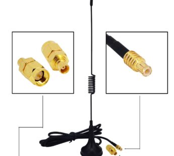 1090Mhz Antenna MCX Plug Connector 2.5dbi Gains Magnet Base ADS-B Aerial with RG174 1M+MCX