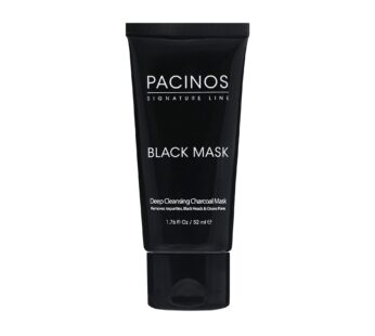 Pacinos Black Mask – Deep Cleansing Activated Charcoal Mask, Removes Impurities, Blackhead