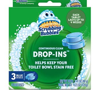 Scrubbing Bubbles Toilet Tablets, Continuous Clean Toilet Drop Ins, Helps Keep Toilet Stai