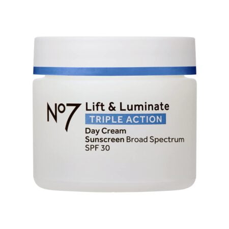 No7 Lift & Luminate Triple Action Fragrance Free Day Cream SPF 30 - Broad Spectrum Anti Ag - Image 2