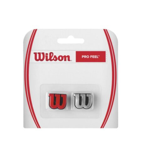 WILSON Profeel Tennis Vibration Dampener, Red/Silver