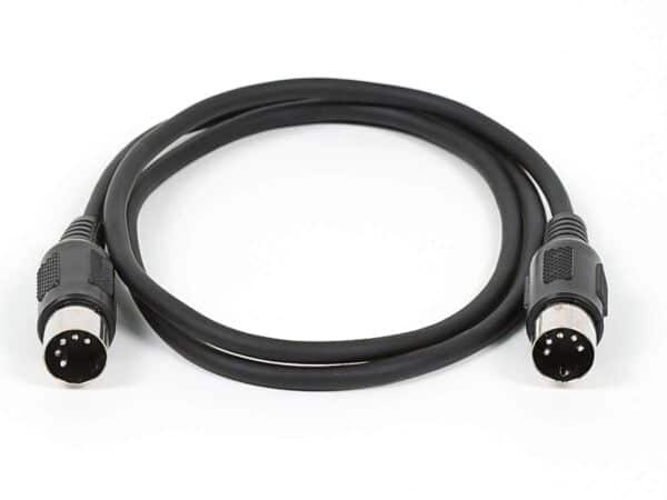 Monoprice MIDI Cable - 3 Feet - Black With Keyed 5-pin DIN Connector, Molded Connector She