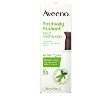 Aveeno Positively Radiant Daily Facial Moisturizer with Total Soy Complex and Broad Spectr