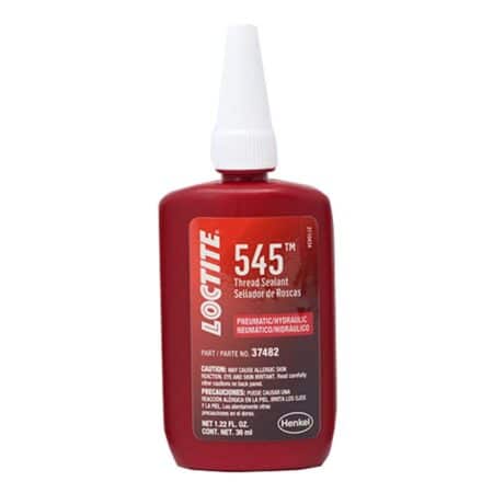 Loctite 545 Pneumatic/Hydraulic Pipe Thread Sealant, High Lubricity, High Pressure, No Fil