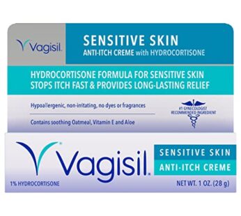 Vagisil Maximum Strength Feminine Anti-Itch Cream for Women, Sensitive Skin Formula with H