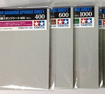 Tamiya Sanding Sponge Sheet 4-Type(#400,#600,#1000,#1500) Set