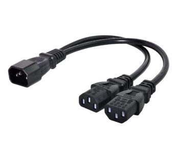 chenyang CY IEC 320 C14 to 2 C13 Power Extension Cable for Computer ? Monitor ? Printer Po