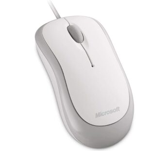Microsoft Basic Optical Mouse for Business – White. Comfortable, Wired, USB mouse for PC/L
