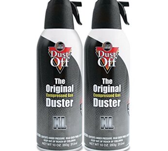 Dust-Off Disposable Compressed Gas Duster, 10 oz Cans, 2 Pack