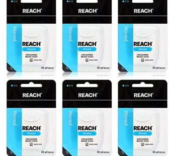 Reach Waxed Dental Floss Bundle | Effective Plaque Removal, Extra Wide Cleaning Surface |