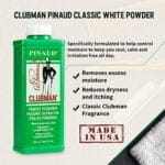 Clubman Pinaud Finest Powder, Classic White Powder for Men, Protection Against Sweat and B - Image 4