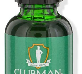 Clubman Pinaud Beard Oil, Balanced Moisture for Facial Hair and Skin, 1 oz