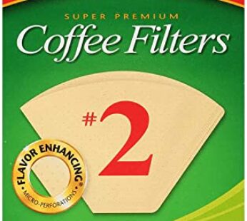 Melitta 622752 100 Count #2 Natural Brown Cone Coffee Filters